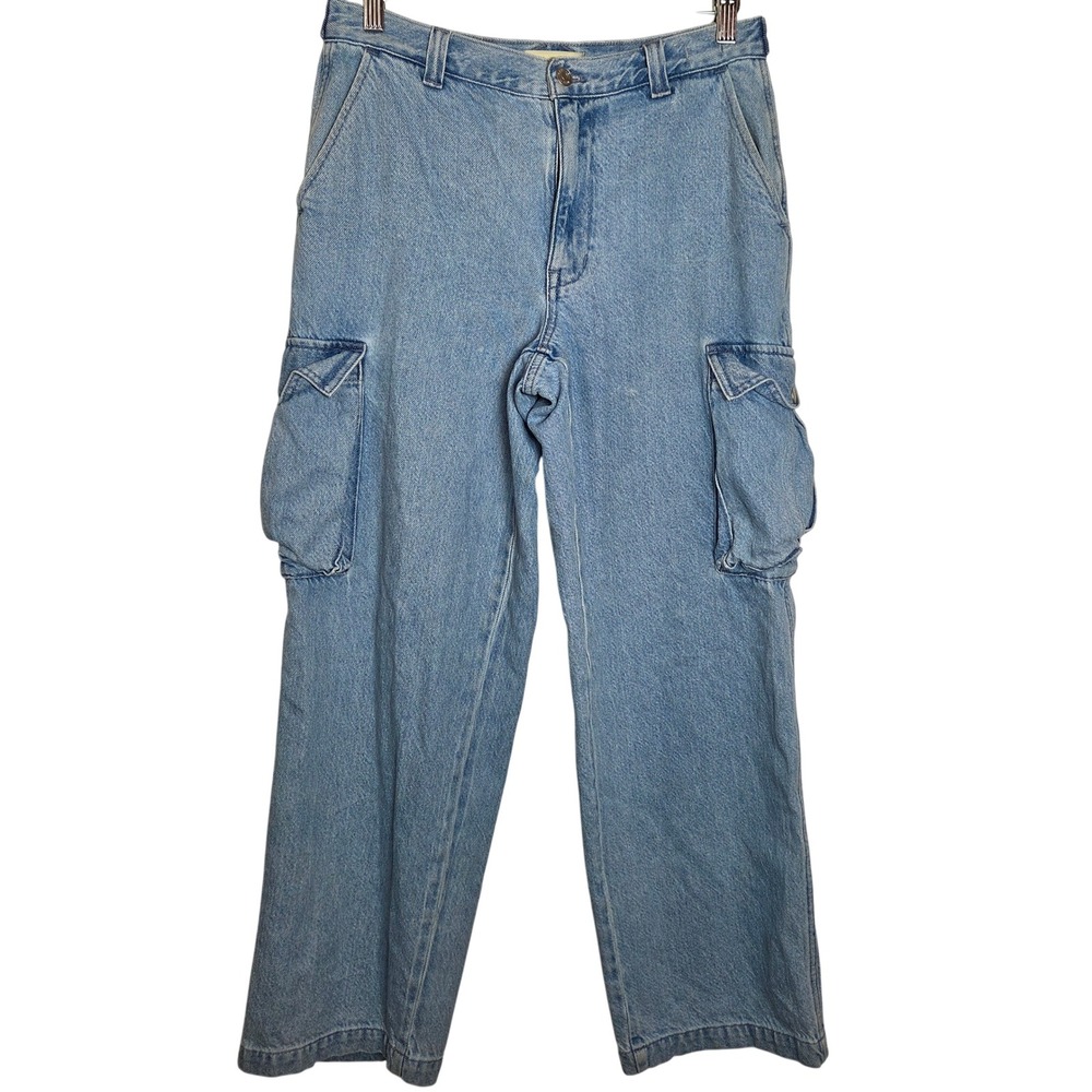 Madewell Low Slung Cargo‎ Jeans Wide Leg Y2K Size 28